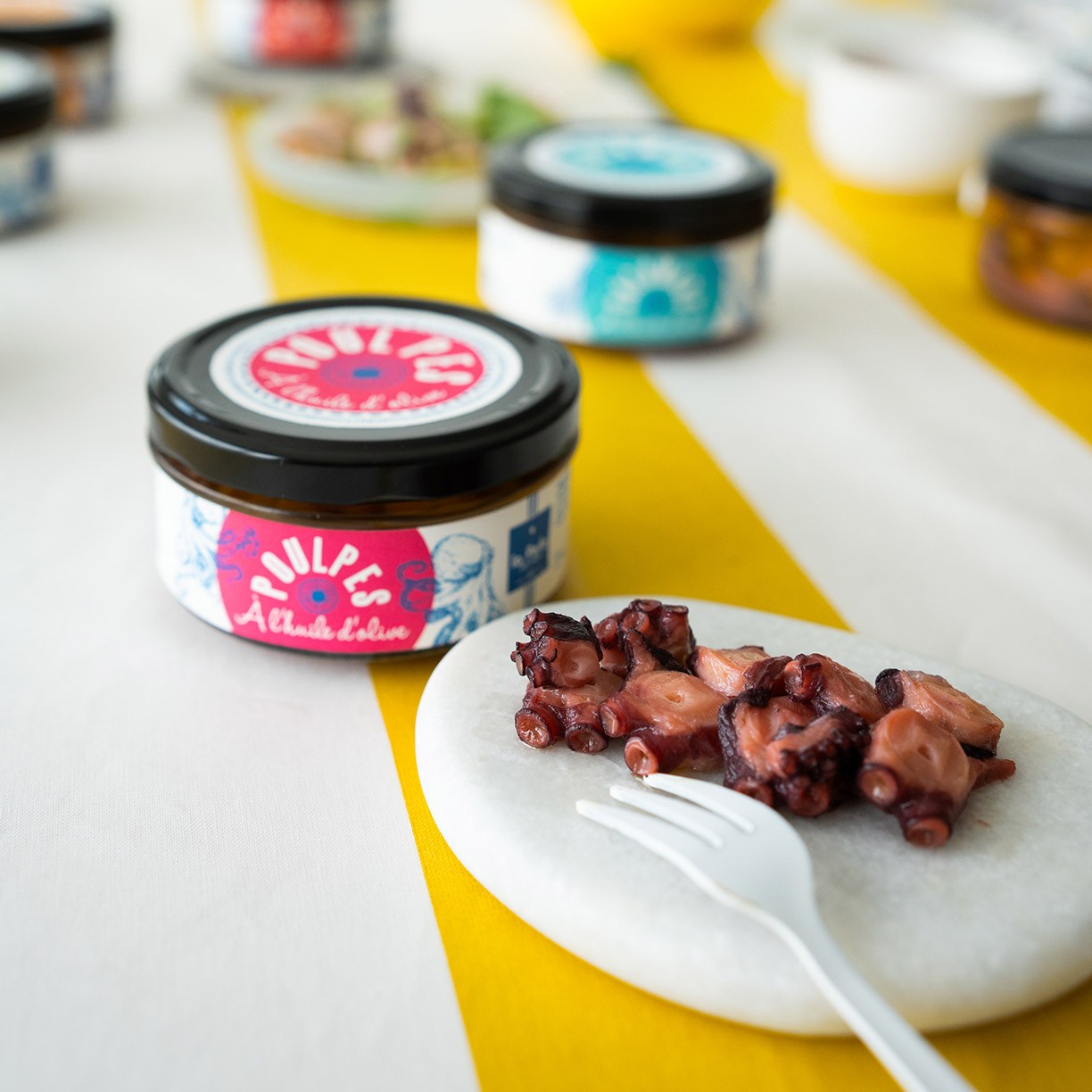 Poulpes à l'huile d'olive