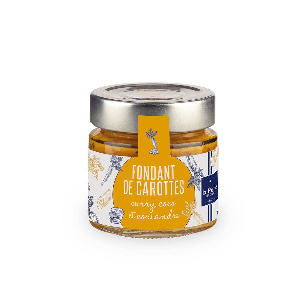 Lot de fondant de carottes, curry, coco et coriandre