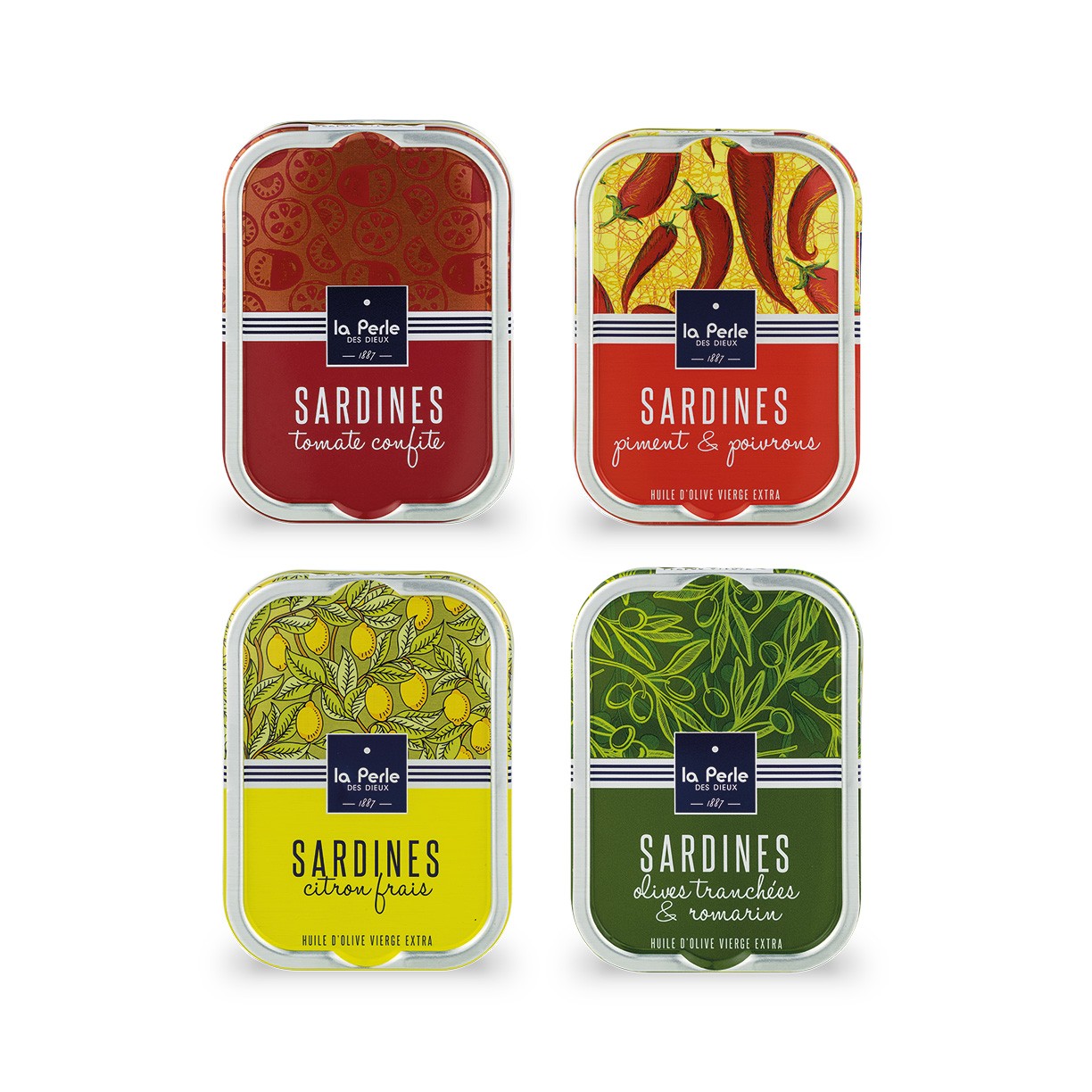 Assortiment dégustation de sardines