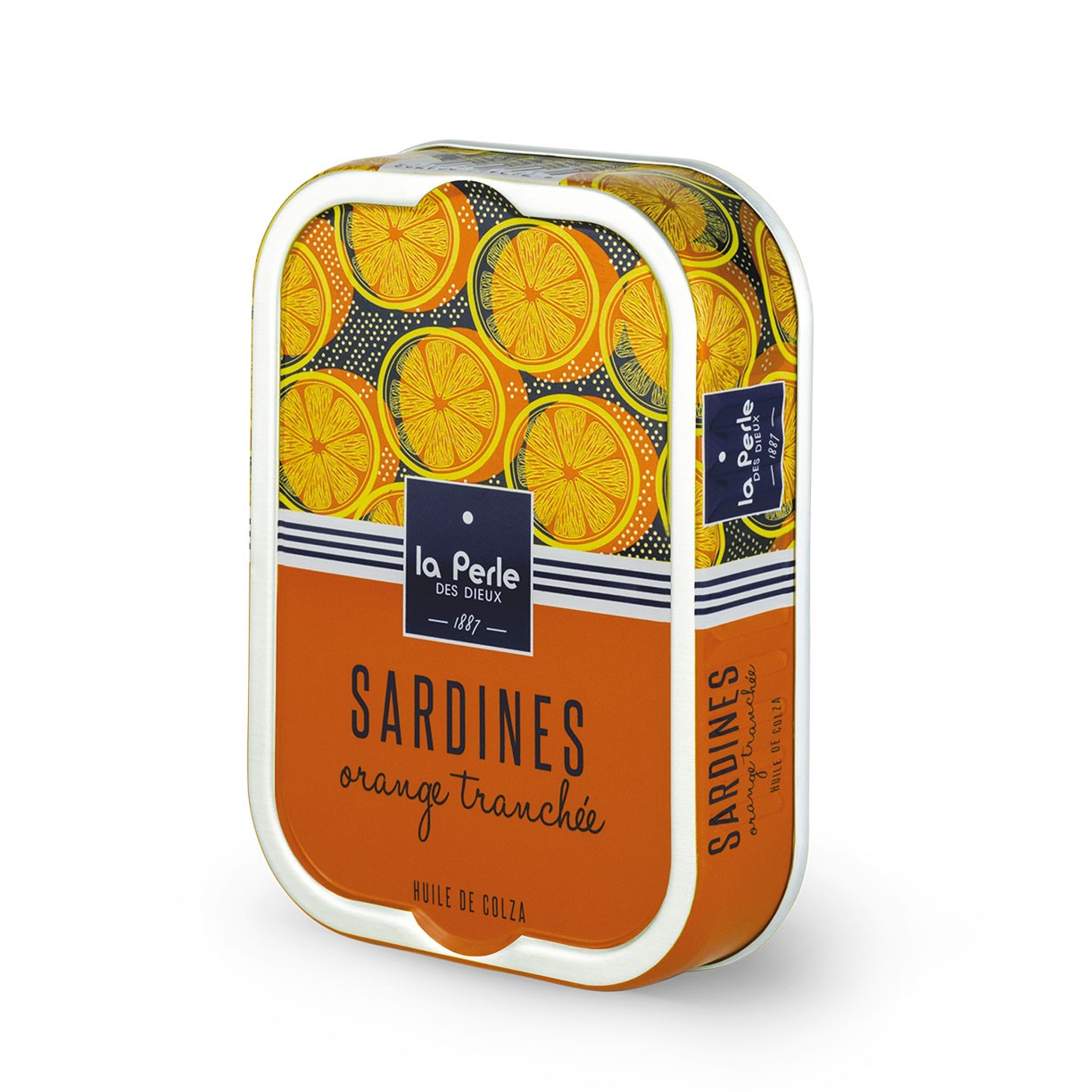 Sardines à l'huile de colza et à l'orange tranchée Sardines à l'huile de colza et à l'orange tranchée