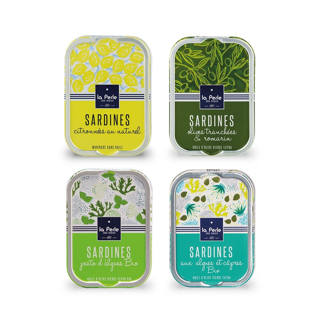 Assortiment de sardines vitaminées Assortiment de sardines vitaminées