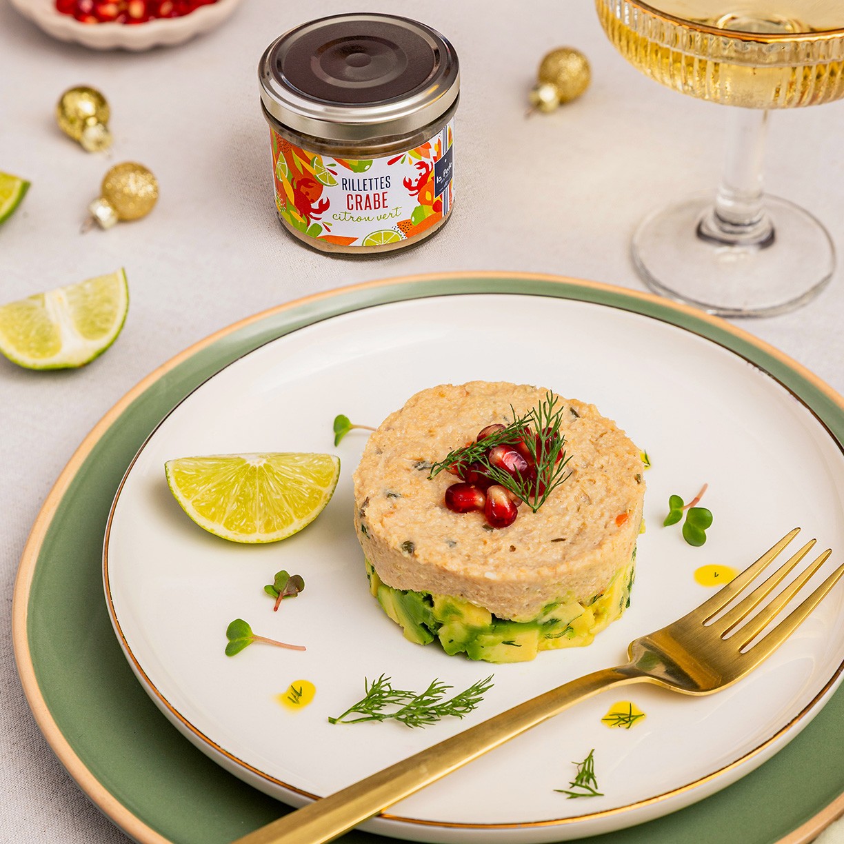 Rillettes de crabe au citron vert