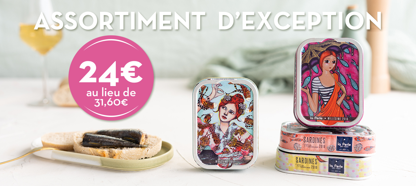 <p><span style="">lot de 4 sardines millésimées 2017 et 2018</span></p>