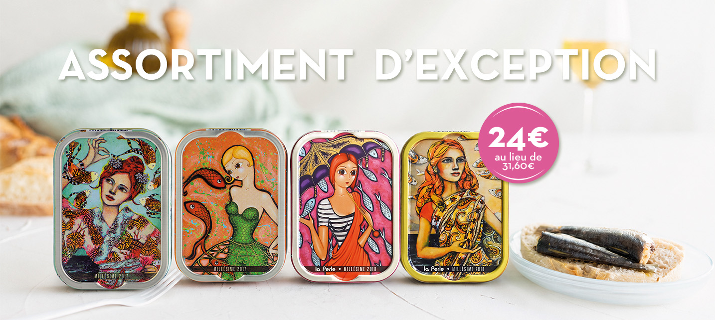 <p><span>lot de 4 sardines millésimées 2017 et 2018</span></p>