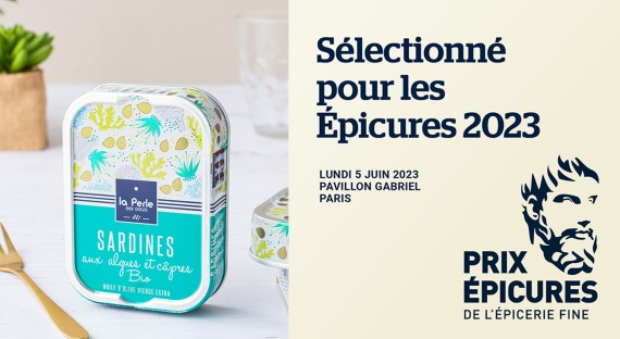 Nos sardines sélectionnées aux Epicures !