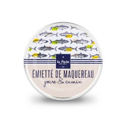 Émietté de maquereau à la poire et au cumin