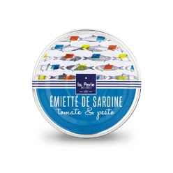 Émietté de sardine à la tomate et au pesto