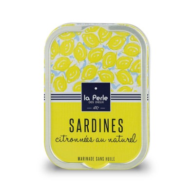 Sardines citronnées au naturel