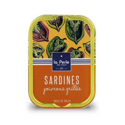 Sardines à l'huile de colza et aux poivrons grillés