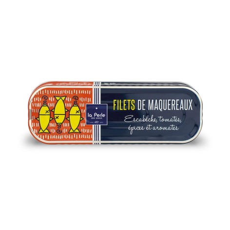Filets de maquereaux en escabèche, aux tomates, épices et aromates Filets de maquereaux en escabèche, aux tomates, épices et aromates