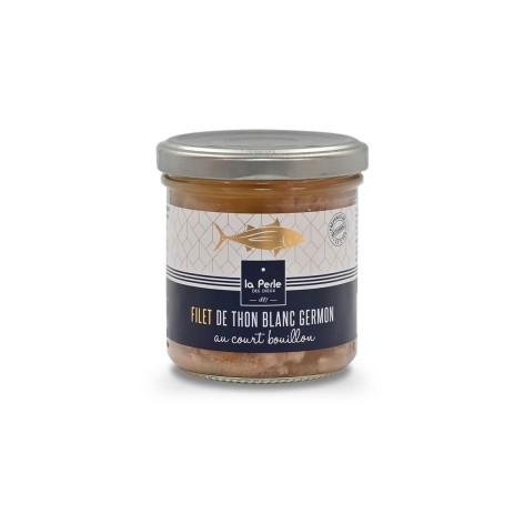 Filets de thon blanc Germon au court bouillon 140g