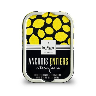 Anchois entiers au citron frais