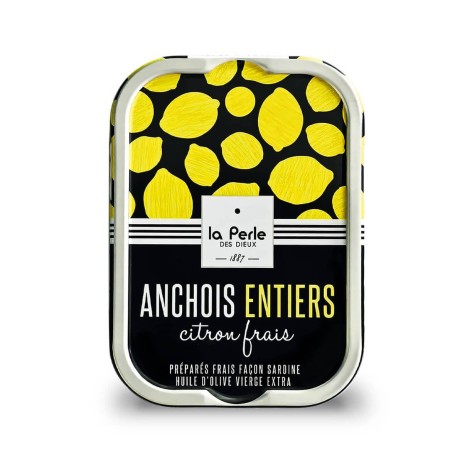 Anchois entiers au citron frais Anchois entiers au citron frais