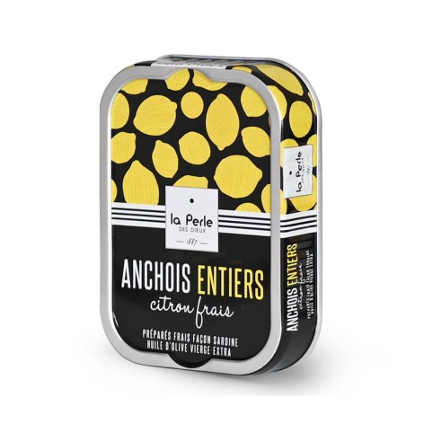 Anchois entiers au citron frais Anchois entiers au citron frais