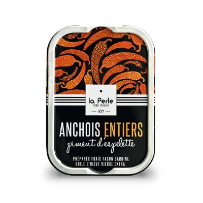 Anchois entiers au piment d'espelette