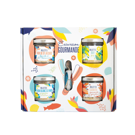 Coffret rillettes "Excursion Gourmande" Coffret rillettes "Excursion Gourmande"