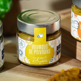 Houmous de poivrons au piment d'Espelette