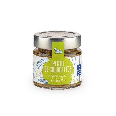 Lot de pesto de courgette et petits pois au basilic Lot de pesto de courgette et petits pois au basilic
