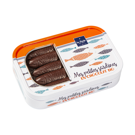 Sardines en chocolat noir